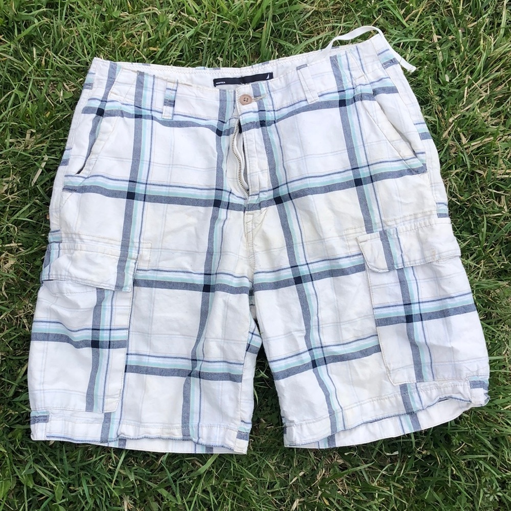 Nautical plaid shorts